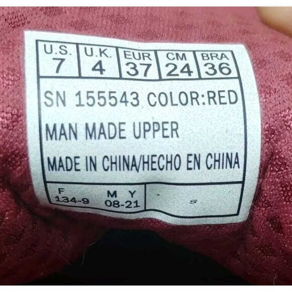 LIKE NEW Skechers Red Memory Foam Sneakers - Picture 8 of 8